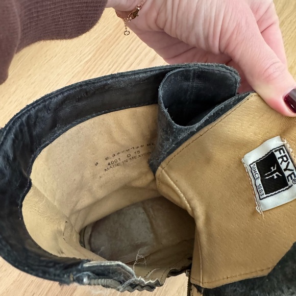 Frye Black Tanker Boots - Picture 8 of 8